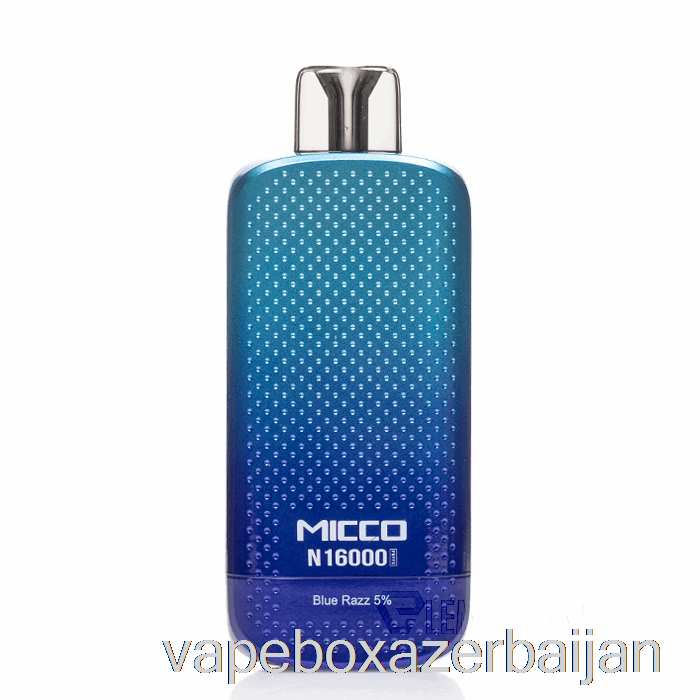 Vape Box Azerbaijan Horizontech Micco N16000 Disposable Blue Razz